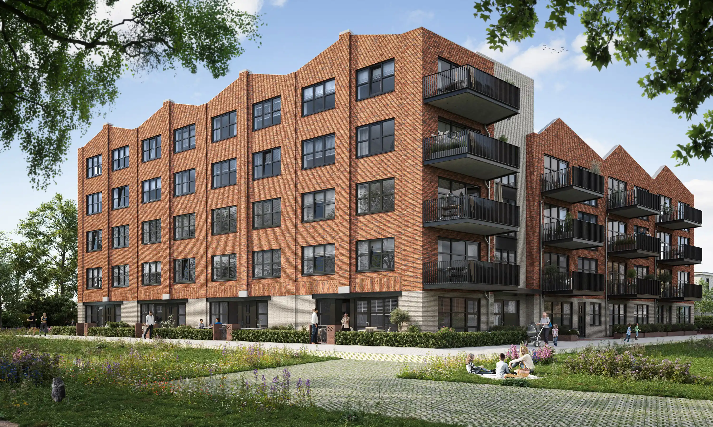 202407 Wonen aan de Spoorsingel Fase 2 Exterieur 04 Wissel LR